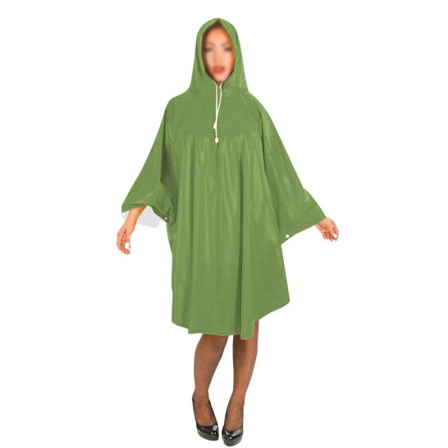 Sexy PVC Wetlook Leather Women Long Cloak Hooded Raincoat Batwing Long Sleeve Solid Color Midi Capes Loose Ponchos Coat Clubwear