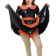 Shiny Vinyl PVC Dress Outfits Full Sleeves Stand Collar Crop Top with High Waist Bodycon Midi Skirt Club Bondage 2-Piece Set