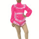 Sissy Lockable Halloween Maid Bodysuit with Ruffles Apron Long Sleeve High Neck PVC Glossy Leather Maid Rompers Cosplay Outfits