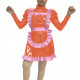 Adult Women Sexy PVC Faux Leather Maid Uniform Wetlook Long Sleeve A-line Maid Outfit Halloween Cosplay Party Fancy Maid Costume
