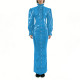 Glossy PVC Long Pencil Dress Plus Size Womens Clothing Puff Long Sleeves Button Down Bodycon Dress Female Gothic Party Outfits