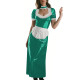Long Sleeve Wetlook French Maid Long Dress Sissy PVC Shiny Lace Trim Apron Lolita Long Dress Elegant Halloween Cosplay Outfit