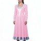 Glossy PVC Leather Vintage Long Dress with Ruffles Trim Elegant Long Sleeve Square Neck Retro Gown Party Cosplay Crossdressers