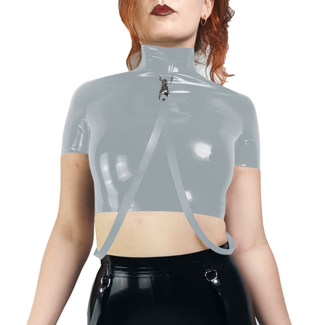 Sissy Vinyl Mini Pencil Skirt Double Layer Ruffle Fashion Short Skirt Wetlook PVC Leather Solid Bodycon Skirt Sexy Party Outfits