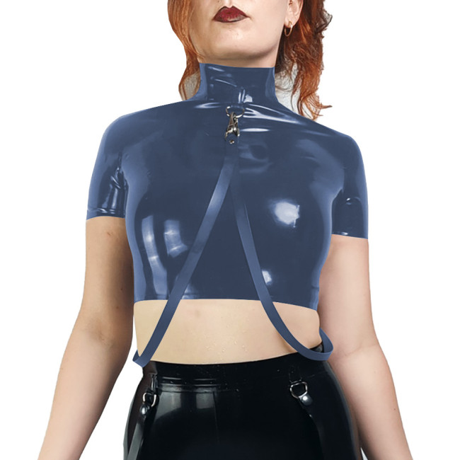 Sissy Vinyl Mini Pencil Skirt Double Layer Ruffle Fashion Short Skirt Wetlook PVC Leather Solid Bodycon Skirt Sexy Party Outfits