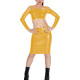 Plus Size Women 2 Piece Glossy Skirts Sets Off Shoulder PVC Shiny Crop Top High Waist Knee-length Skirts Party Two Piece Outfits