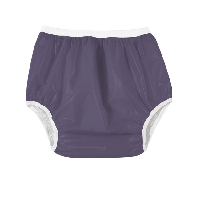 Sexy Wetlook PVC Evening Party Panties Women Shiny Vinyl Briefs Trim Gothic Erotic High Waist Cosplay Ruffled Fetish Underwear