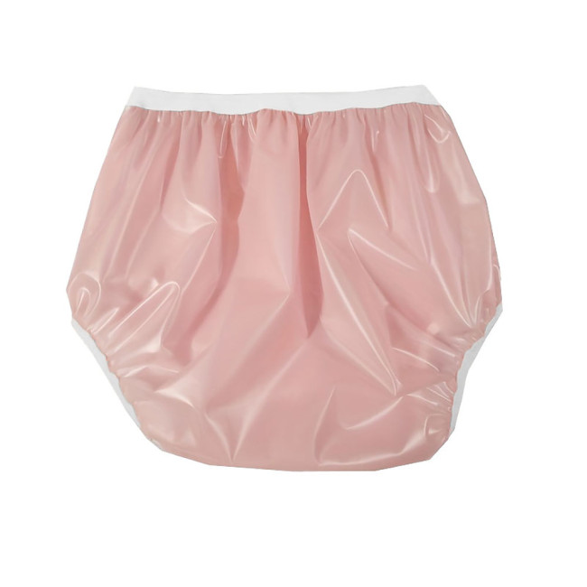 Sexy Wetlook PVC Evening Party Panties Women Shiny Vinyl Briefs Trim Gothic Erotic High Waist Cosplay Ruffled Fetish Underwear