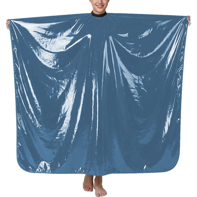Halloween Shiny PVC Wetlook Photography Cape Vinyl Loose Rave Party Cloak Sissy Fashion Solid Color Gothic Cape Cosplay Costume