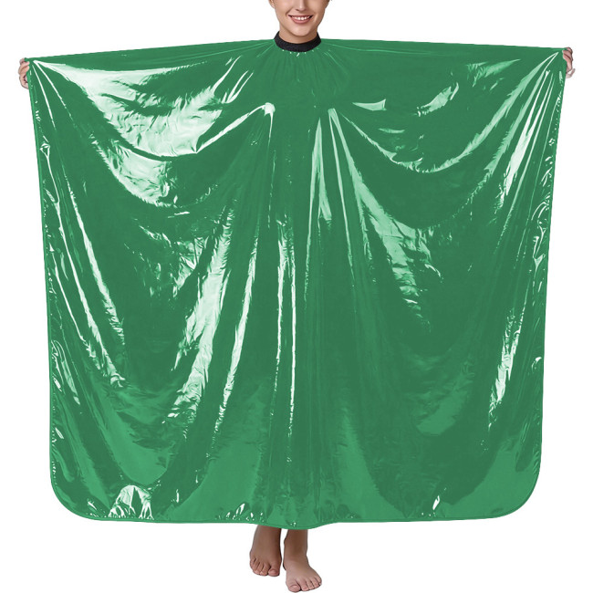 Halloween Shiny PVC Wetlook Photography Cape Vinyl Loose Rave Party Cloak Sissy Fashion Solid Color Gothic Cape Cosplay Costume