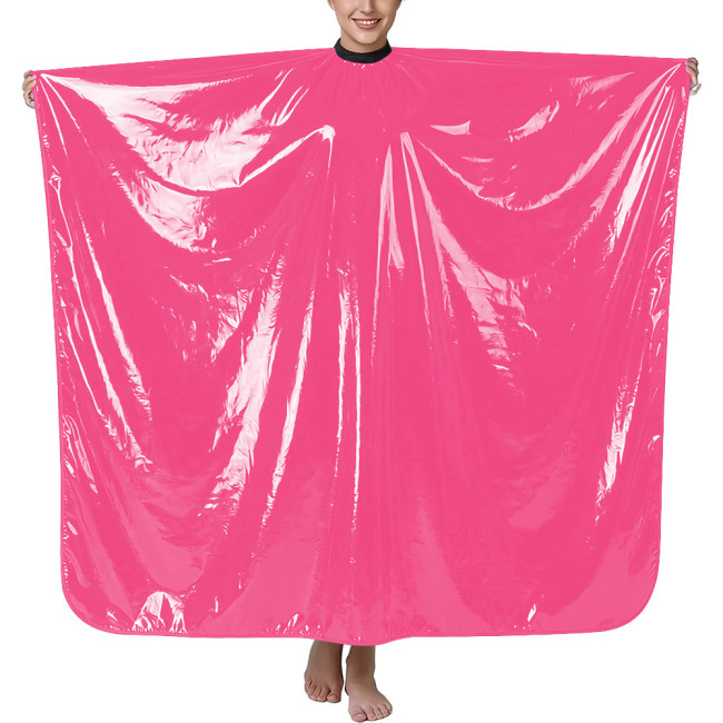 Halloween Shiny PVC Wetlook Photography Cape Vinyl Loose Rave Party Cloak Sissy Fashion Solid Color Gothic Cape Cosplay Costume