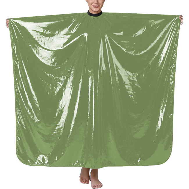 Halloween Shiny PVC Wetlook Photography Cape Vinyl Loose Rave Party Cloak Sissy Fashion Solid Color Gothic Cape Cosplay Costume