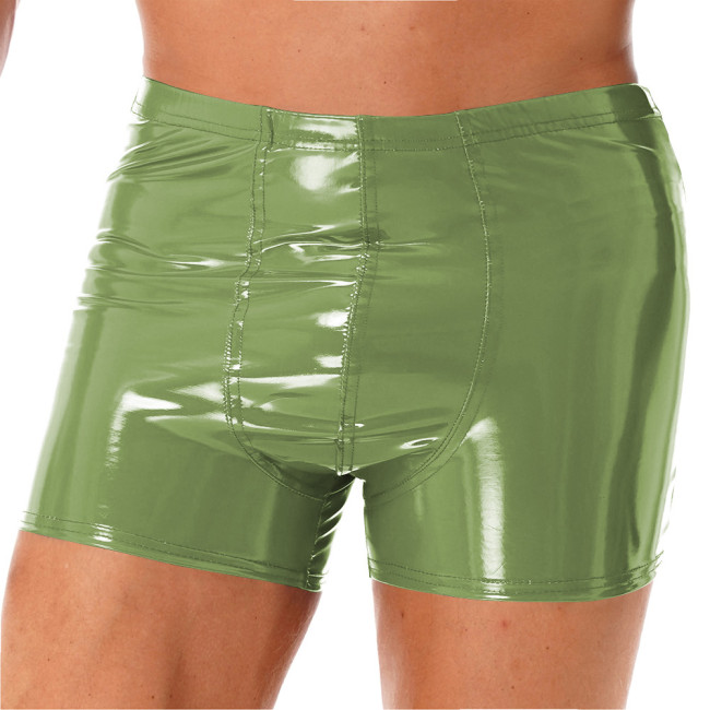 Glossy PVC Panties Shiny Wetlook Patent Leather Briefs Bodycon Clubwear Crossdressing Party Underwear Fetish Nightclub Lingerie