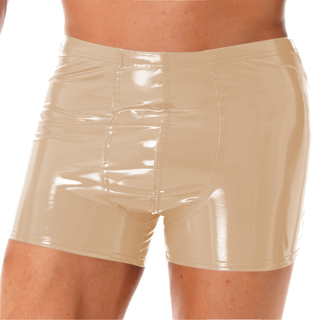 Glossy PVC Panties Shiny Wetlook Patent Leather Briefs Bodycon Clubwear Crossdressing Party Underwear Fetish Nightclub Lingerie