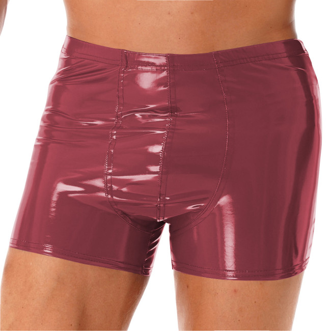 Glossy PVC Panties Shiny Wetlook Patent Leather Briefs Bodycon Clubwear Crossdressing Party Underwear Fetish Nightclub Lingerie