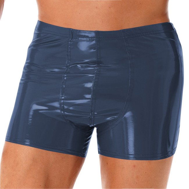 Glossy PVC Panties Shiny Wetlook Patent Leather Briefs Bodycon Clubwear Crossdressing Party Underwear Fetish Nightclub Lingerie