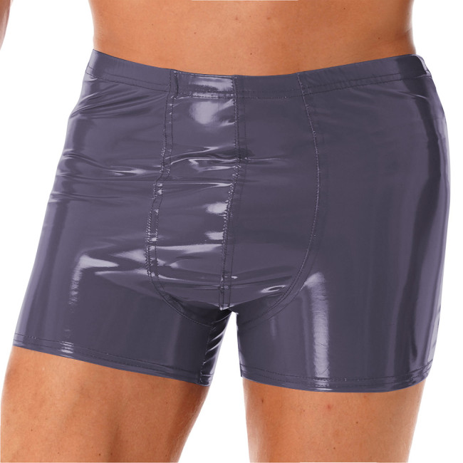 Glossy PVC Panties Shiny Wetlook Patent Leather Briefs Bodycon Clubwear Crossdressing Party Underwear Fetish Nightclub Lingerie