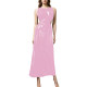 Plus Size Elegant PVC Halter Maxi Dress Women Sleeveless Cutout Waist Evening Gown Glossy Faux Leather Formal Party Sling Dress