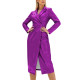 New PVC Shiny Long-sleeved Trench Women's Dress Fashion Lapel Elegant Female Office Dress Wet Look High Street Party Clubwear