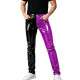 Mens Shinny PVC Leather Pants Color Block Nightclub Slim Pencil Pants Male Glossy Tight Stretch Trousers Wetlook Motorcycle Pant