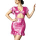 Shiny Metallic Hollow Bodycon Mini Dresses Plus Size Sexy Women Short Sleeve Mermaid Dress Club Party Evening Tight Gown Vestido
