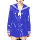Fetish Shiny PVC Leather Sailor Suit Long-Sleeved Glossy Top and Pleated Miniskirt Cosplay Preppy Uniform Student Dress Sets 7XL