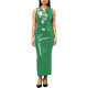 Vinyl Lapel Collar Button PVC Leather Bodycon Long Dress Womens Glossy Sexy Slim Maxi Pencil Dress for Cocktail Party Outfits