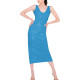 High Street Shiny PVC Bodycon Midi Dress Sleeveless Back Zipper Womens Pencil Dress Club Party Night Out Faux Latex Look Dresses