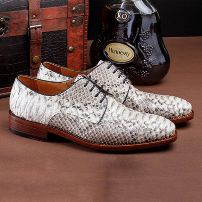 snake leather shoes men