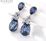 Blanche Crystal Earrings in five colors