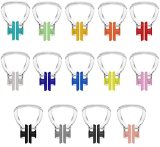 Hurdilen Swimming Nose Clip, Swim Nose Clip with Waterproof Silica Gel for Kids (Age 7+) and Adults,14 Packs,Multi-Color