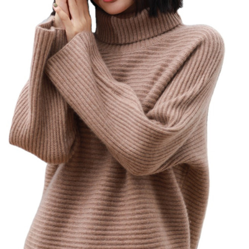 FA Custom Office Women Sweater Dress Vintage Ladies  Cashmere Wool Knit Jumper Long Sweater Women knitted Pullover Dress