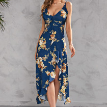 Women's Summer Dresses Printed Sexy Dresses Slit Plus Size Women's Dress