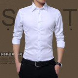 2020 New Men's Long Sleeve Shirt Formal Wear Professional Wholesale Shirt Long Sleeve Men's White Slim Men's Shirt