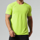 Wholesale Mens Blank Tee Shirts High Quality 90%polyester 10%spandex Quick Dry Plus Size Men's T shirts