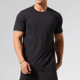 Wholesale Mens Blank Tee Shirts High Quality 90%polyester 10%spandex Quick Dry Plus Size Men's T shirts