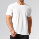 Wholesale Mens Blank Tee Shirts High Quality 90%polyester 10%spandex Quick Dry Plus Size Men's T shirts