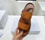 Handmade Bulk Kids Leather women  Fancy Private Label Flat Heel Shoes New Design Sandals For women