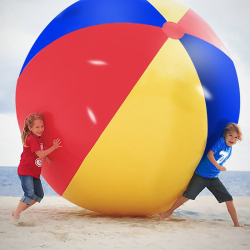 Novelty toys outdoor multiparty holiday beach giant pool toys giant size 79-inch inflatable beach ball for kids and adults