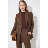 Blue Pants Suit Blazer Dress Woman Office Clothing Formal Suit For Woman