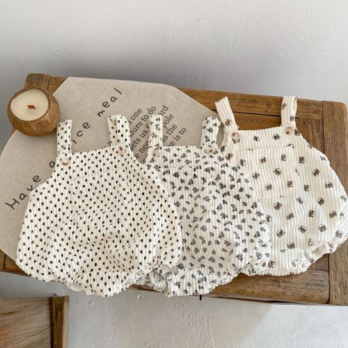 Kids Floral Romper Baby Jumpsuit jumpers Summer Clothes For Newborn Baby Boys Girls Solid Knitted Hollow Out Baby Rompers