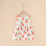 Baby. Girl Dress Clothes Floral Print Baby Summer Dress Toddler Girl Sleeveless 100% Cotton Flower Casual Dresses