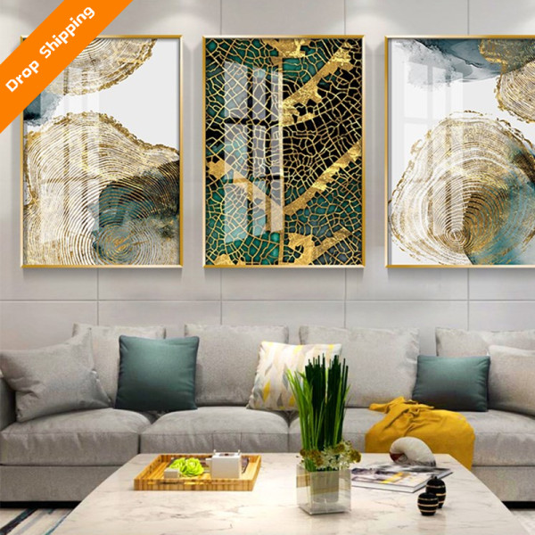 3D Pictures Modern Arts Living Room Decoration Still Life Paintings Diamond Landscape Crystal Porcelain Wall Art