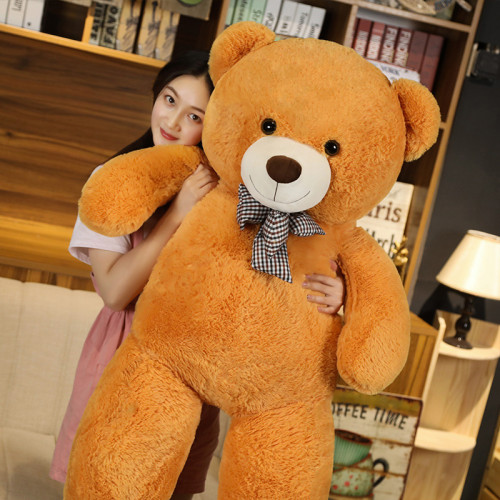 Custom 80/100/120/140cm giant teddy bear big animal soft toy With Footprints Big Plushie Teddy Bear for Birthday Gift