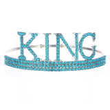 Royal King Crowns For Men Full Round Tiaras And Crowns Prom Party Costume Prince Hair Accessories VIP Aoinm