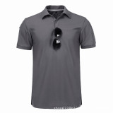 Hot Selling Polo T Shirts High Quality Quick Dry Tactical  pattern Polo Short Sleeve Men's Polo Shirts