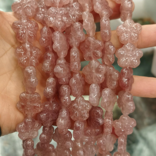 Natural Jade Petals Loose Beads DIY Jewelry Accessories Necklace Semi finished Beads Flower Pendant Beads Wholesale