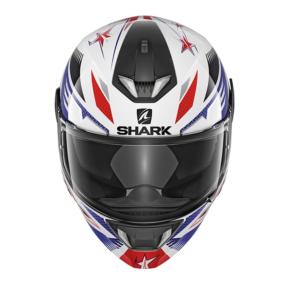Shark Skwal 2 LED DVS Full Face Motorcycle Bike Helmet - Draghal WBR XS