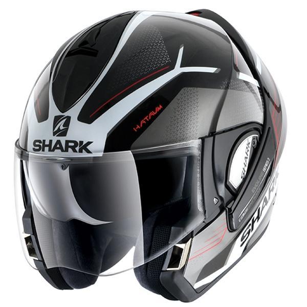 Shark Evoline S3 Motorcycle Flip Front Modular Motorbike Helmet - Hataum  KWR XS