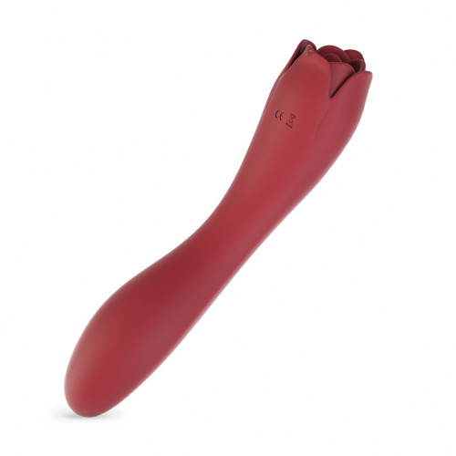 Rose Clit Tongue Vibrator Rechargeable Women Massage Wand Sex Toy T120223